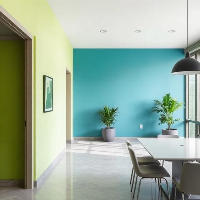 Kolory ścian w obiektach komercyjnych – psychologia barw i trendy 2026