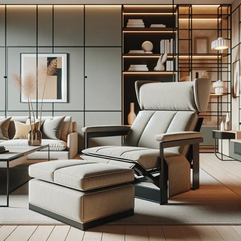 Fotel rozkładany z podnóżkiem idealny wybór do nowoczesnych wnętrz